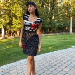 Desigual, Multicolored dress, size Medium